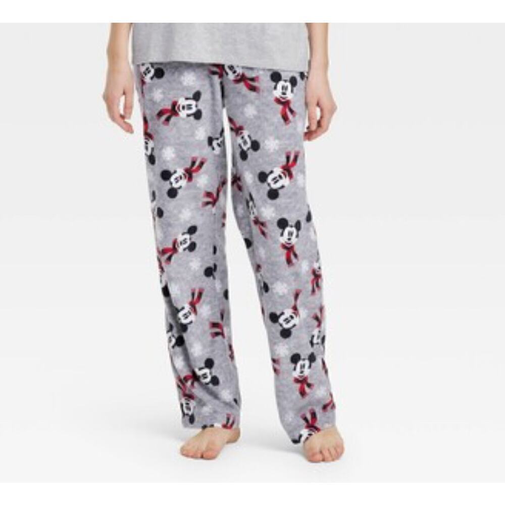 Disney Mickey Mouse Holiday Winter Theme‎ Loungewear PJ Pants Women's Medium NWT